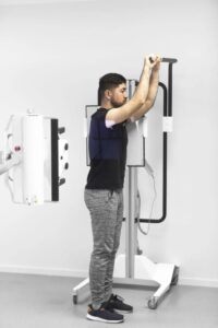 !M1 X-ray- Mobile-Wall-Stand-diagnostic procedure, patient standing
