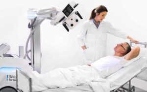 !M1 Mobil X-ray-unit - ward x-ray-doctor and patient
