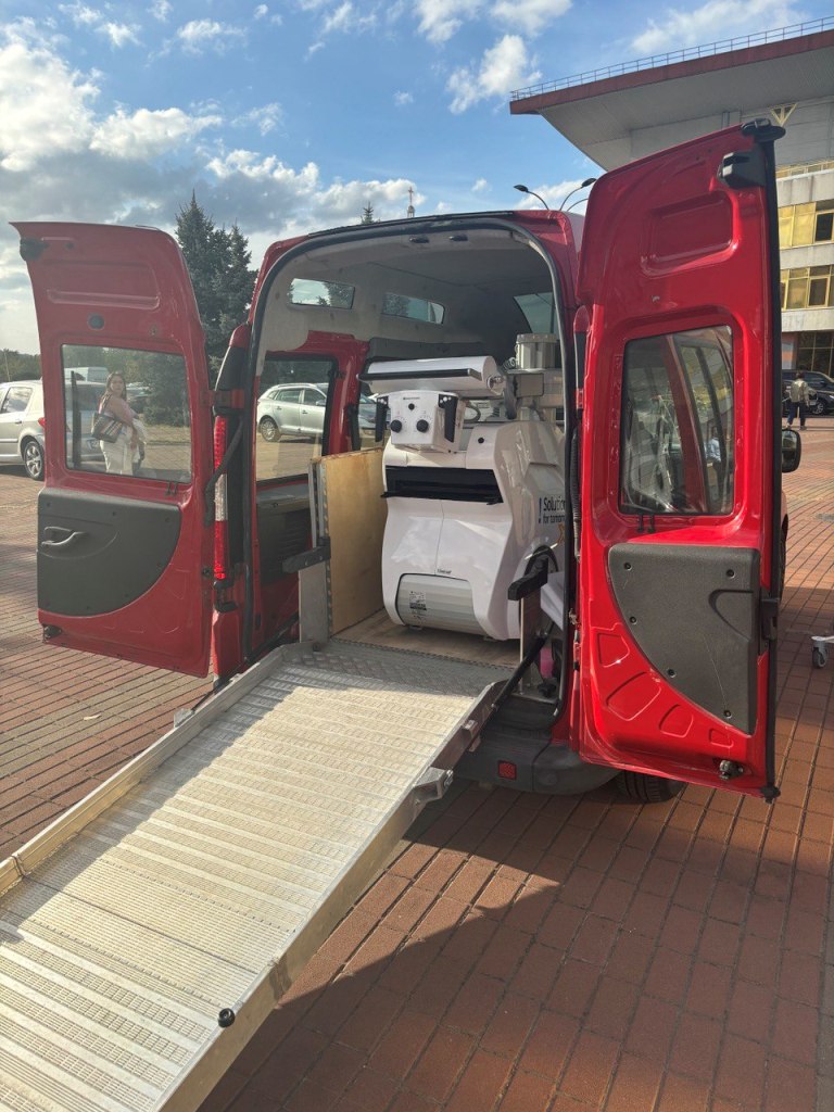 Mobile diagnostic X-ray_unit_!M1_ inside the van_Kyiv_10.24